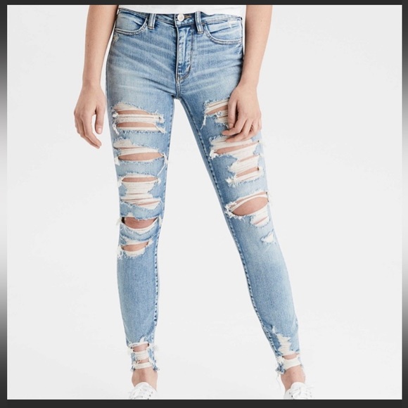 🔥HOST PICK🔥AMERICAN EAGLE SUPER STRETCH SKINNY JEANS - Picture 1 of 10